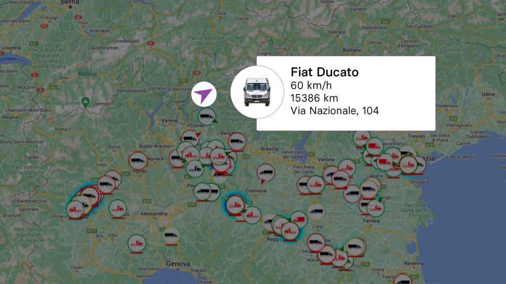 Immagine della piattaforma WAY4Web per la gestione flotte